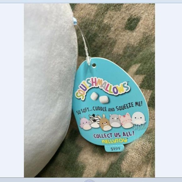 Jellyfish Jarin The Blue Squishmallows 8” with tags 2019 - New - HTF - Picture 3 of 4